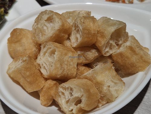 you tiao. fried dough at Fortunate Taste Vegetarian Restaurant 幸福蔬食餐廳 in 