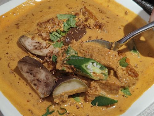 Assam Curry Tempeh at Fortunate Taste Vegetarian Restaurant 幸福蔬食餐廳 in 