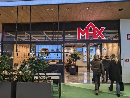 Outside of Max Kupolen. at MAX in Borlaenge