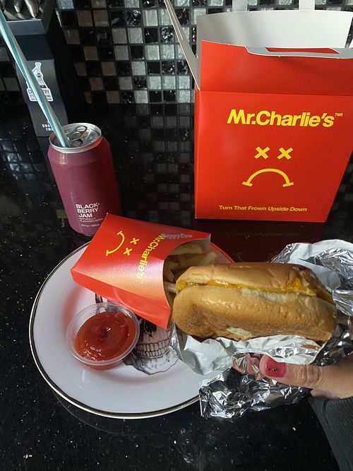 Not a Cheeseburger w/Fries (Enjoyed at Home) • Nuggets Were Too Real-Like For Me but Doggo Approved  at Mr.Charlie's - San Francisco in San Francisco