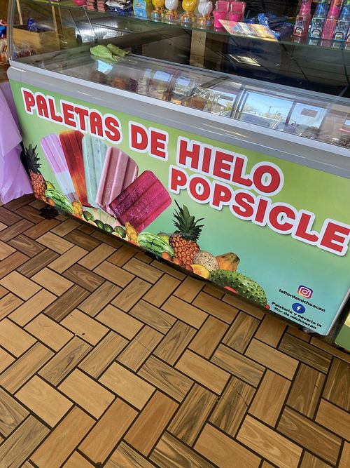Paletas de Hielo - Ask for Water Based Options  at Paleteria Neveria La Flor de Michoacan in Riverbank