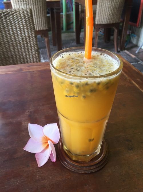Pineapple and passion fruit juice, so freaking good! at Dada Kafe in Chiang Mai