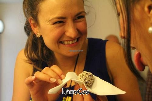 Date and nut ball at Hari's Vegetarian in Haymarket