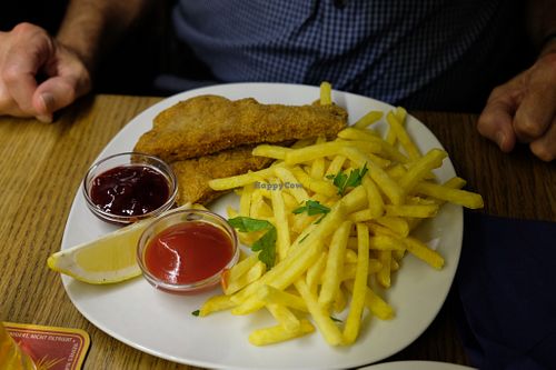 Schnitzel at Cafe Erde in Graz