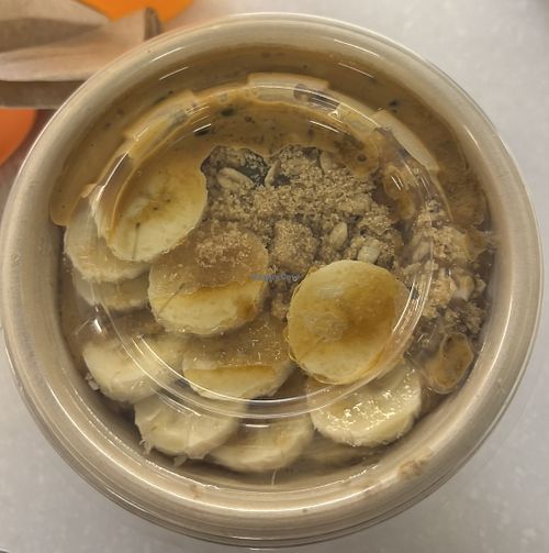 Peanut butter banana crunch oatmeal bowl with brown sugar instead of honey  at CLT - Jamba - Concourse D in Charlotte