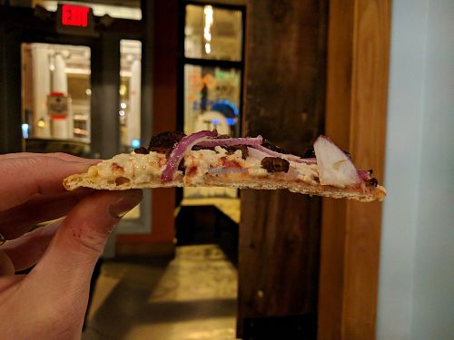 Cracker-crisp thin crust at District of Pi Pizzeria in Washington