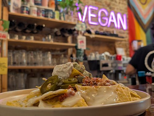 Nachos at La Oveja Negra in Madrid