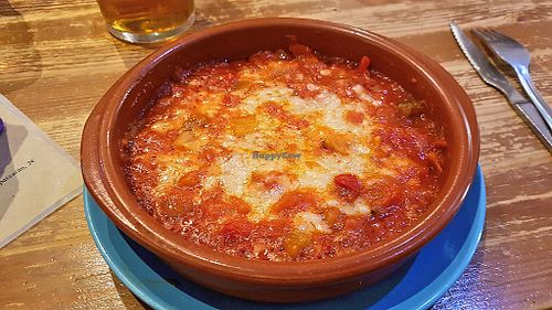 Ratatouille with cheese at La Oveja Negra in Madrid