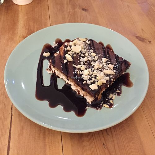 Chocolate cake  at La Oveja Negra in Madrid