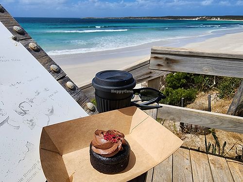 Vegan mudcake at Vivonne Bay General Store in Vivonne Bay