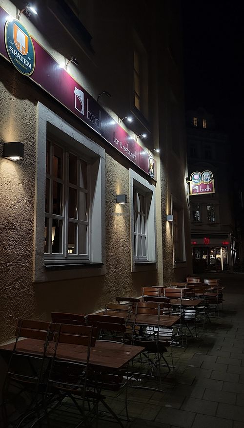 Outside at Bodhi in Nuremberg