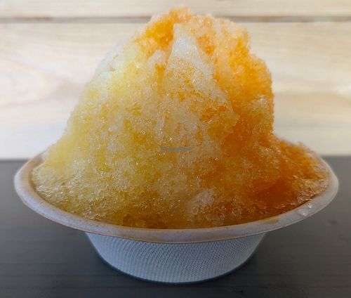 pineapple and passion fruit at Rainbow House Shave Ice in Kahuku