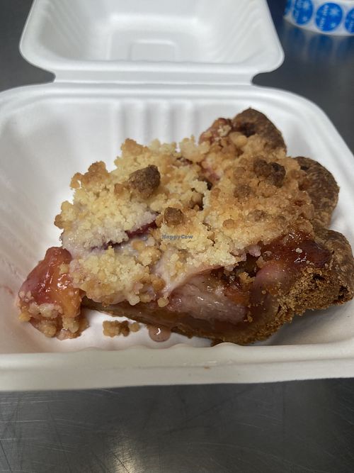 Vegan Apple and Rhubarb Pie  at Pie Society in Berkeley