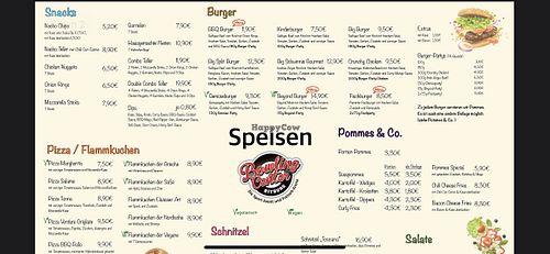 Speisekarte   at Bowlingcenter Bitburg  in Bitburg