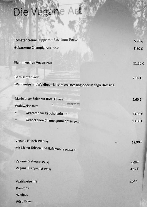 Vegane Karte #Veganuary at Gaststätte am Waldbad in Bad Liebenwerda