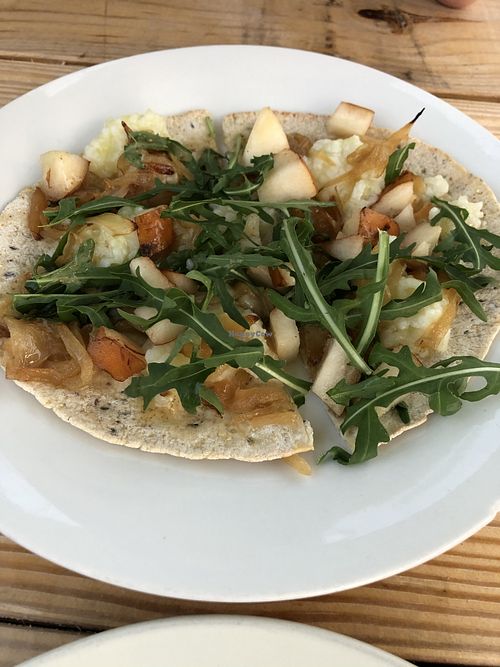 Vegan flatbread at Good Earth Organic Eatery in West Cape May