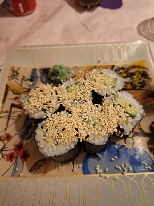 Cucumber sushi roll at Momoda Asian Street Food in Edgeworthstown