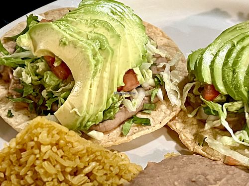 Vegan tostadas   at Mexic103 in Cudahy