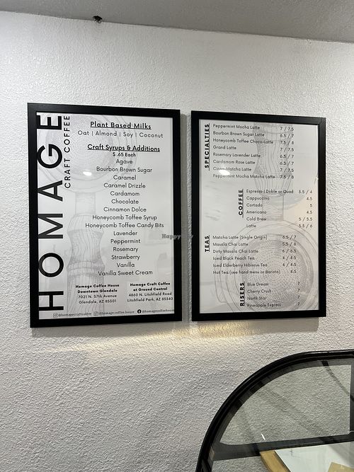   at Homage Coffee House in Glendale