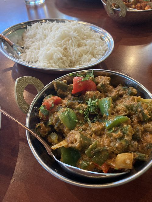 Bhindi Masala  at Curry and Noodle in Winston-salem