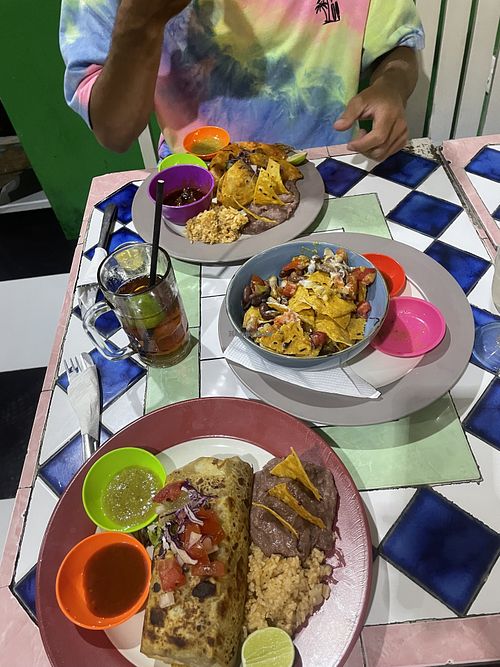 Burrito and combo  at Taco Beach Grill in Seminyak