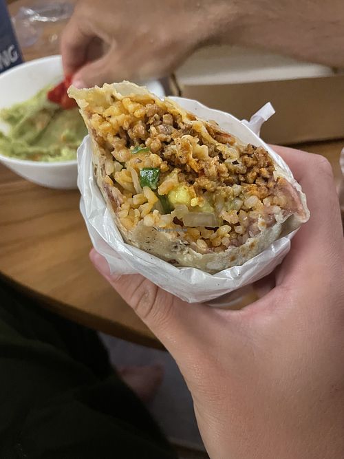 No beef burrito for takeaway   at Taco Beach Grill in Seminyak