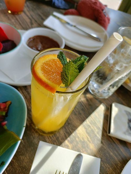 Orange & Ginger Mocktail #Veganuary at Limewood in Hong Kong Island