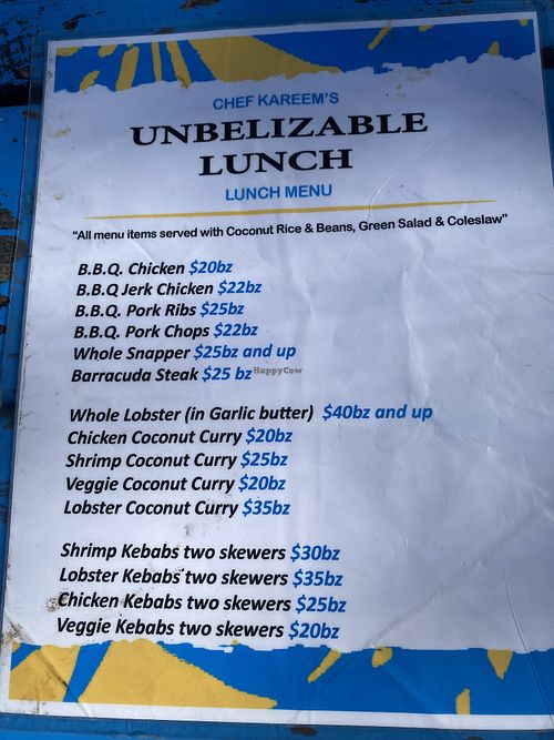   at Chef Kareem's UnBelizeable Lunch in Caye Caulker