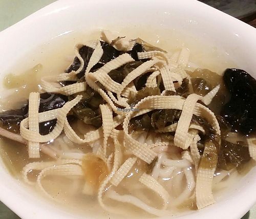 Sour noodles in soup at Tianchu Miaoxiang - Tsinghua in Beijing