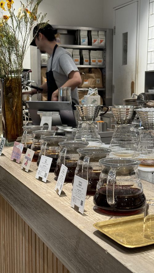   at Verve Coffee Roasters in Tokyo