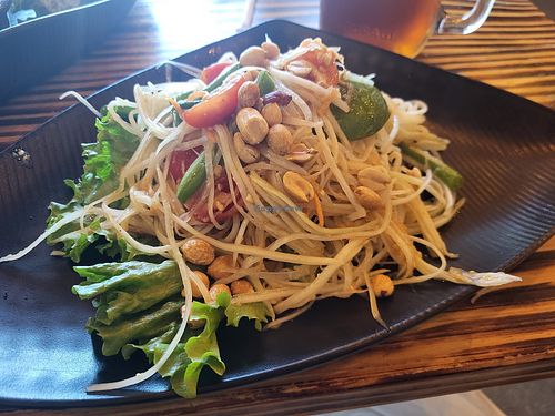 Som Tum Green Papaya Salad vegan at Lemongrass by Sip Saam Thai in Cedar Park