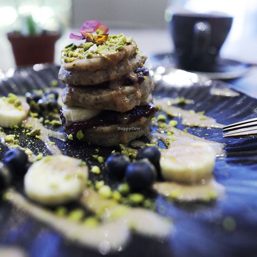 Lime Pistachio Pancakes  at Nectar in Hong Kong Island