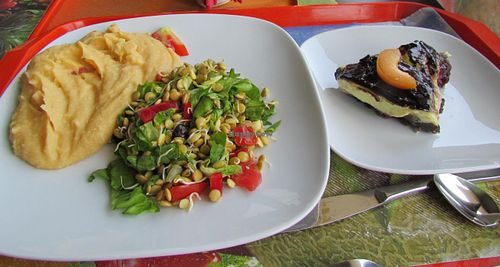 One of my lovely meals at Casa Vegetariana in Constanta