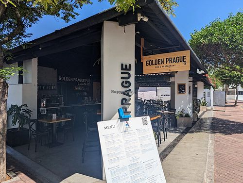 Front at Golden Prague Pub in Puerto Ayora