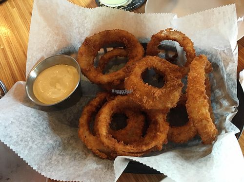 Onion rings at Pig Minds Brewing in Machesney Park