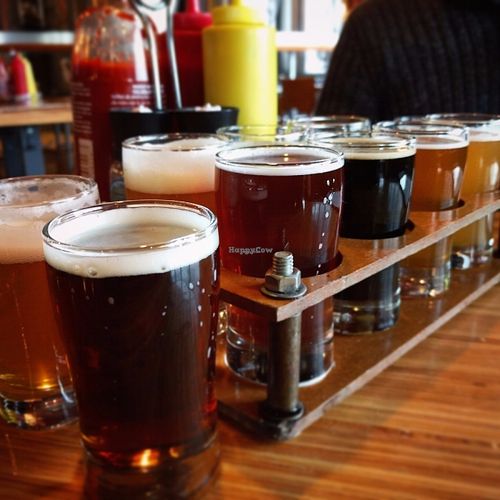 Beer Flight at Pig Minds Brewing in Machesney Park