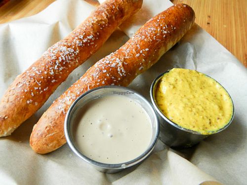 soft pretzels  at Pig Minds Brewing in Machesney Park