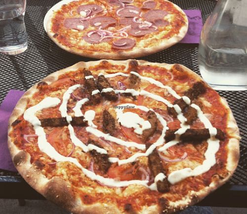 Kebab and salamipizza at O'Mamma Mia in Stockholm