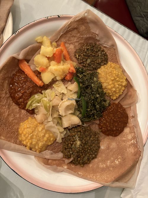 Combo III- the vegan platter   at The Ethiopian Restaurant in Denver