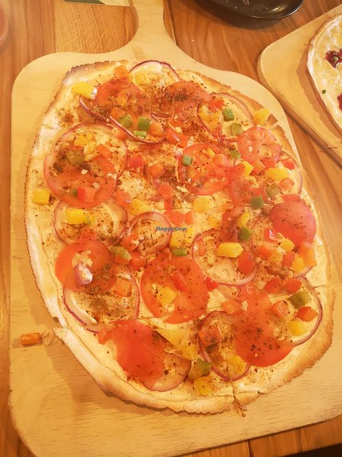 Veganer Flammkuchen "Levante" at Le Feu - Düesbergpark in Muenster