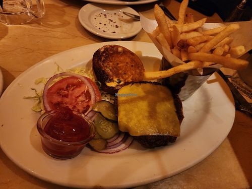 Impossible Burger with fries at The Cheesecake Factory in Pembroke Pines