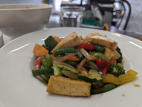 Basil tofu at Silver Gully in Yass