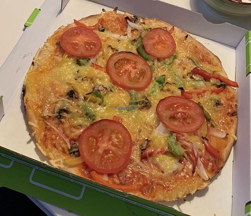 Pizza Vegetaria mit veganem Käse  at Gameiro in Enger