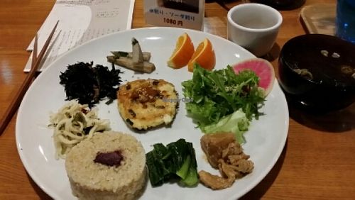 lunch plate at Kobachi-ya in Tokyo