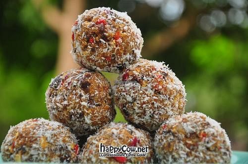 Homemade oatballs at Living Juices in Koh Tao