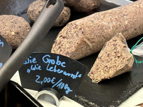 'liver sausage'  at Die Vegane Fleischerei in Dresden