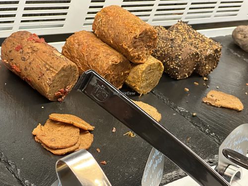 vegan sausages  at Die Vegane Fleischerei in Dresden
