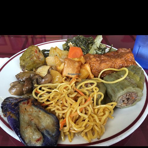 My First Buffet Serving Today at ChuMinh Tofu and Veggie Deli in Seattle