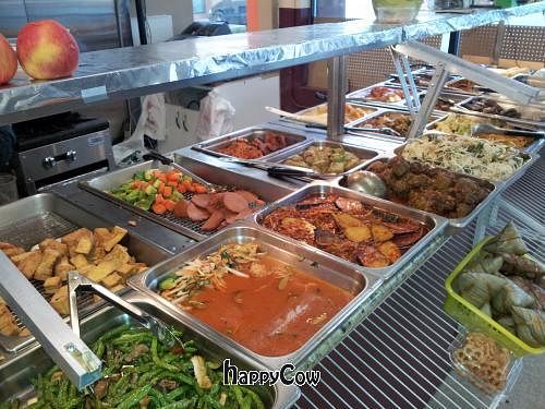 They'll fill a plate for 6 dollars at ChuMinh Tofu and Veggie Deli in Seattle