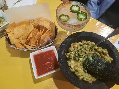 chips and table side guac at Tequila Mexican Grill & Bar - Richmond in Lancaster